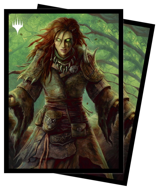[158] MtG Sleeves CLB-B Confezione 100 Sleeves Faldorn, Dread Wolf Herald