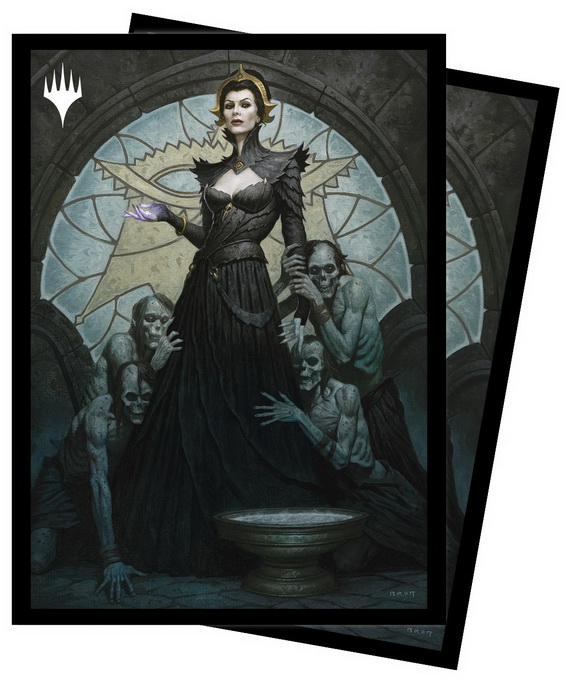 [170] MtG Sleeves DMU-V2 Confezione 100 Sleeves Borderless Planeswalker - Liliana of the Veil