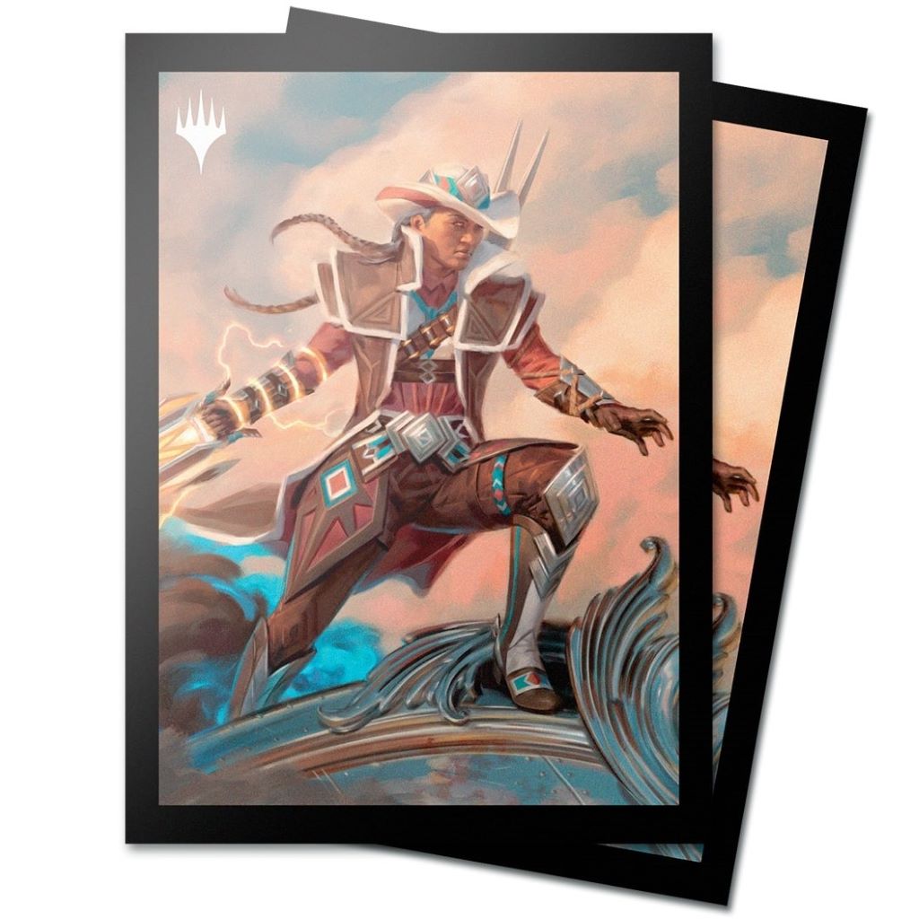 [253] MtG Sleeves OTJ-V5 Confezione 100 Sleeves Annie Flash, the Veteran