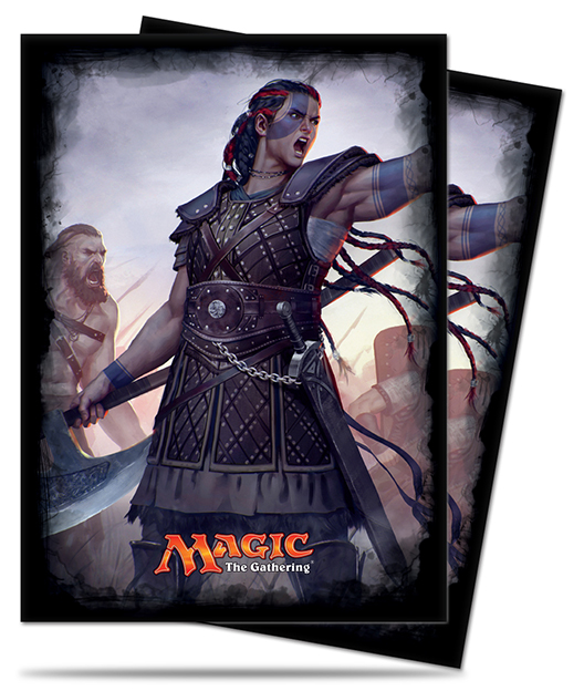 [9] MtG Sleeves C16-04 Confezione 120 Sleeves Saskia the Unyielding