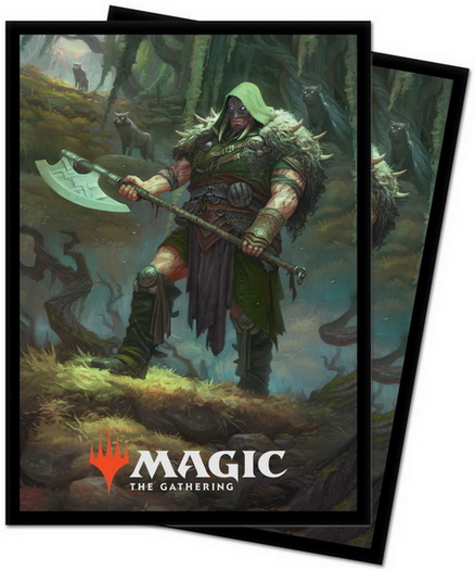 [63] MtG Sleeves ELD-V3 Conf. 100 Sleeves Garruk, Cursed Huntsman