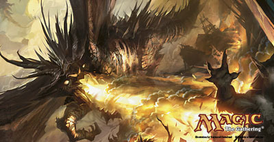 [19] MtG Playmat SHARDS-3 Predator Dragon