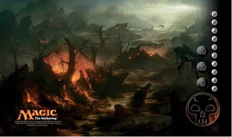 [24] MtG Playmat SHARDS-8 Swamp