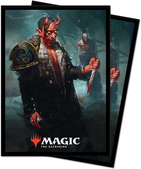 [104] MtG Sleeves KHM-V3 Conf. 100 proteggicard Tibalt, Cosmic Imposter