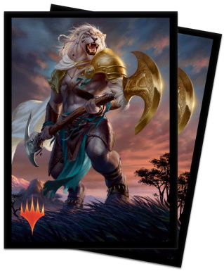 [50] MtG Sleeves M20-V1 Conf. 100 Sleeves Ajani, Strength of the Pride