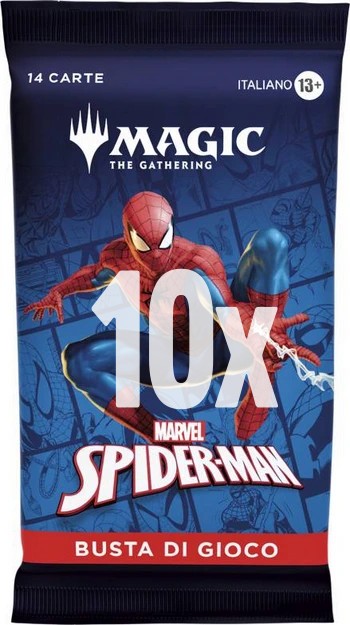 Spider Man Marvel ITA - 10x Busta da Gioco