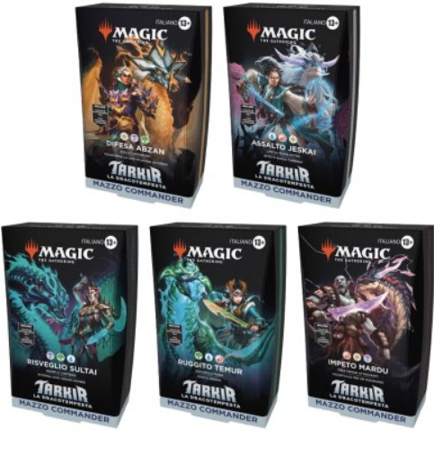 Commander Tarkir: la Dracotempesta ITA - Set 5 Mazzi Commander