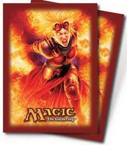 [34] MtG Sleeves ZENDIKAR-03 Conf. 80 Sleeves Chandra Ablaze 1
