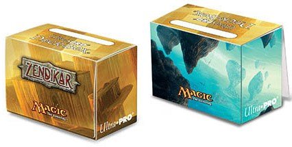 [36] MtG 80+ Deck Box ZENDIKAR-01 Plains & Island