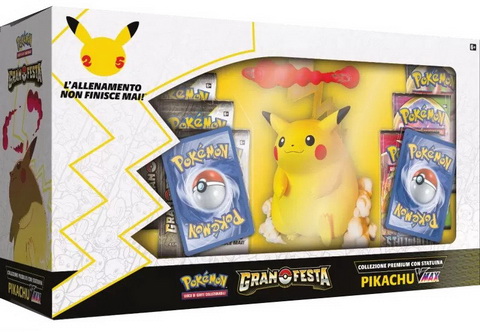 Celebrations ENG - Collezione Premium con Statuina Pikachu VMAX