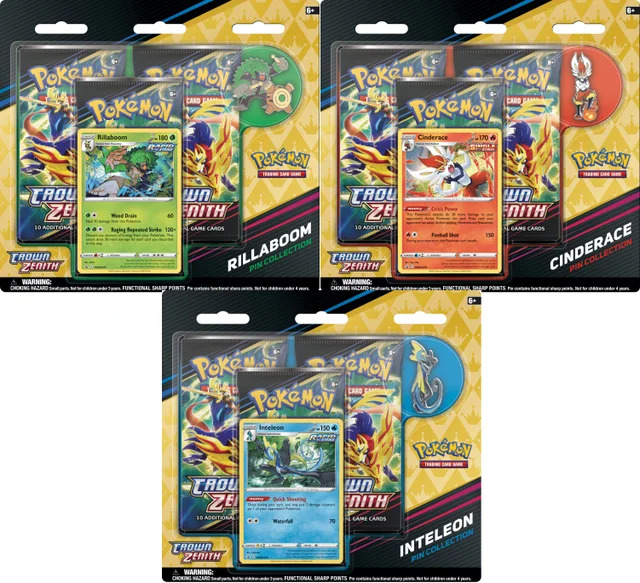 Crown Zenith ENG - Set 3 Pin Collection