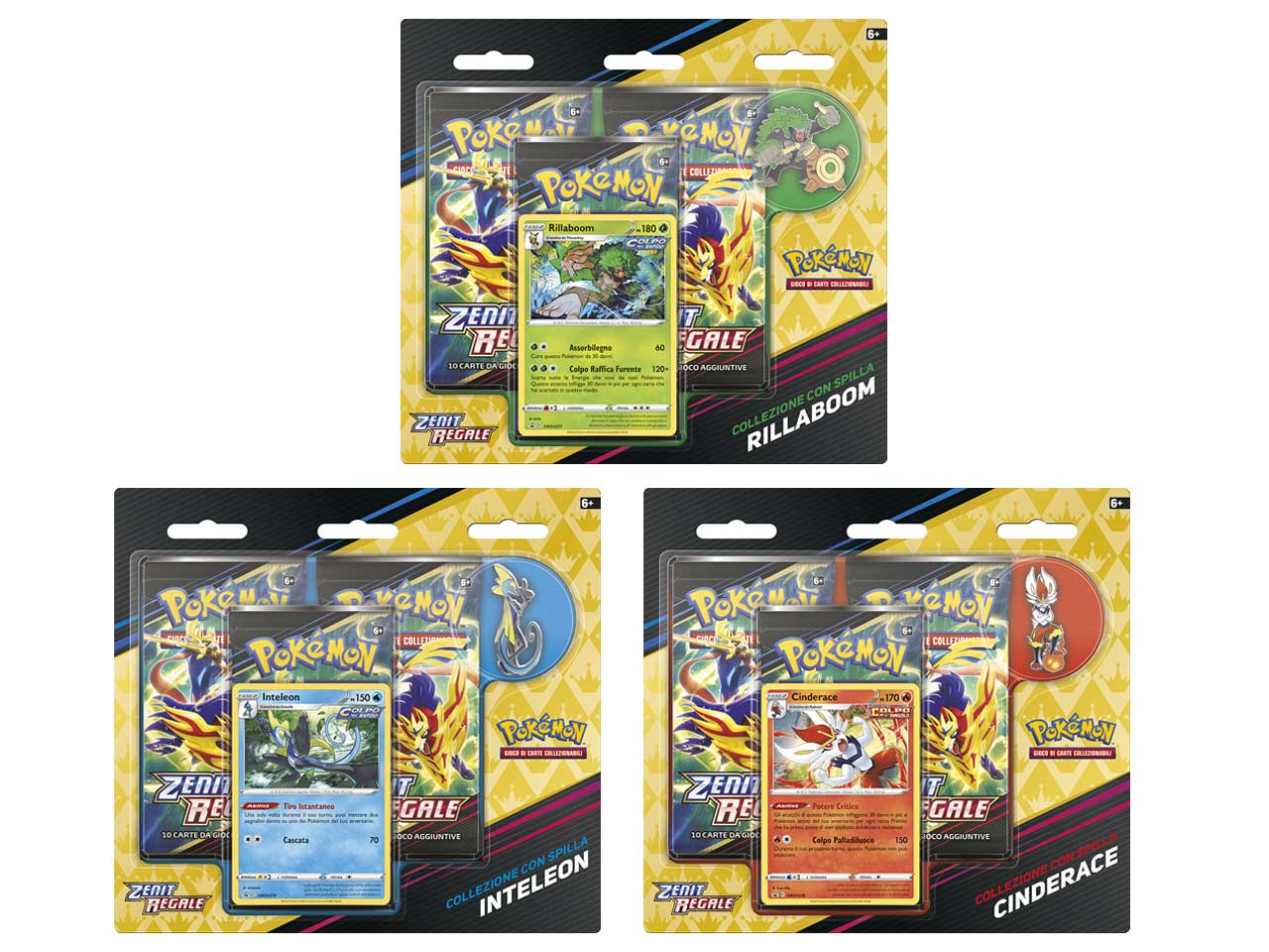 Zenit Regale ITA - Set 3 Collezione con Spilla