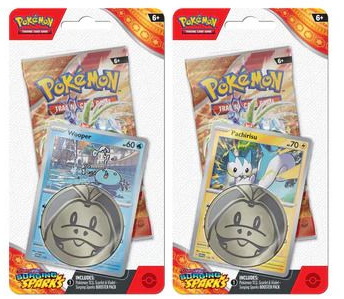 [2411] S&V Surging Sparks ENG - Set 2 Checklane Blister Pachirisu + Wooper