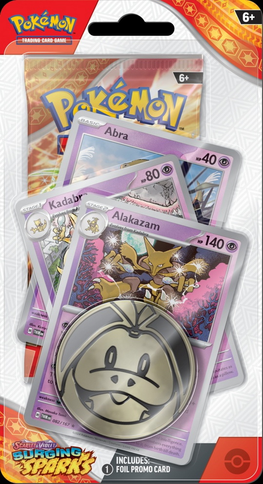 [2412-A] S&V Surging Sparks ENG - Premium Blister Alakazam