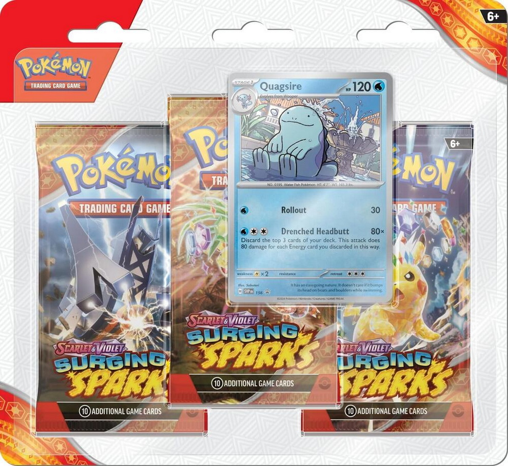 [2413-A] S&V Surging Sparks ENG - Three Pack Blister Quagsire