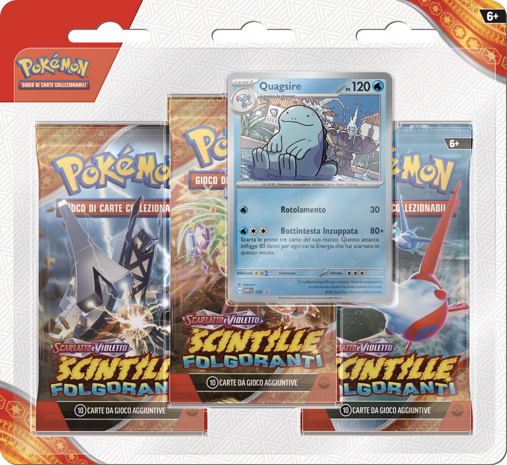[2407-A] SeV Scintille Folgoranti ITA - Blister 3 buste Quagsire