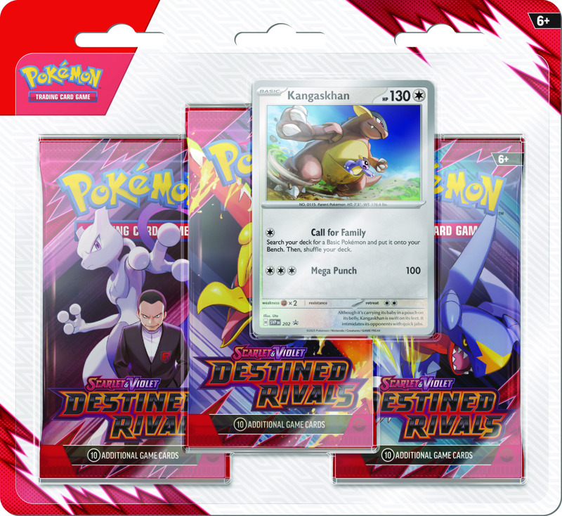 [2506-A] S&V Destined Rivals - Three Pack Blister Kangaskhan