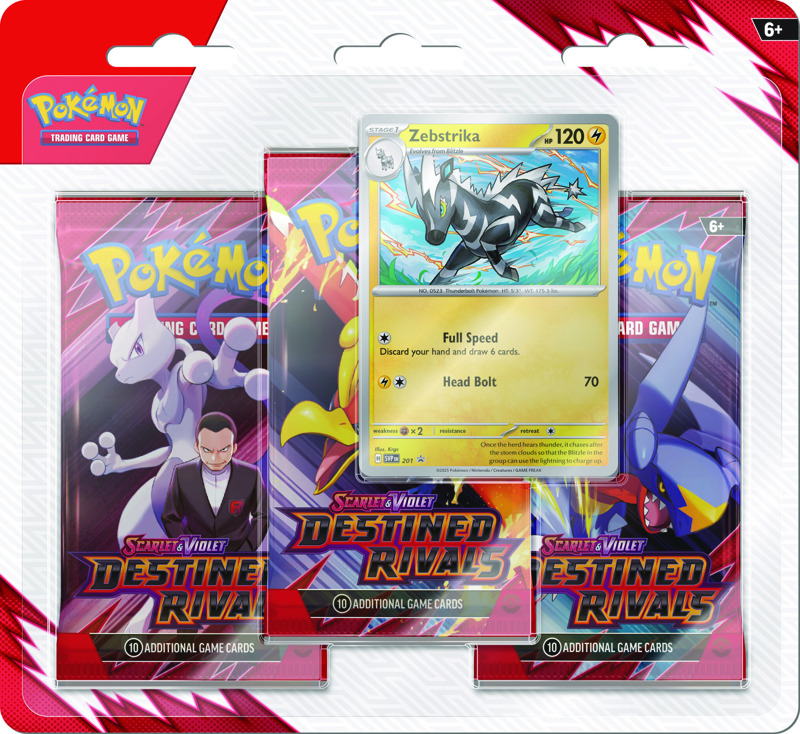 [2506-B] S&V Destined Rivals - Three Pack Blister Zebriska