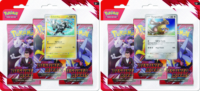 [2506] S&V Destined Rivals - Set 3 Three Pack Blister Kangaskhan + Zebriska