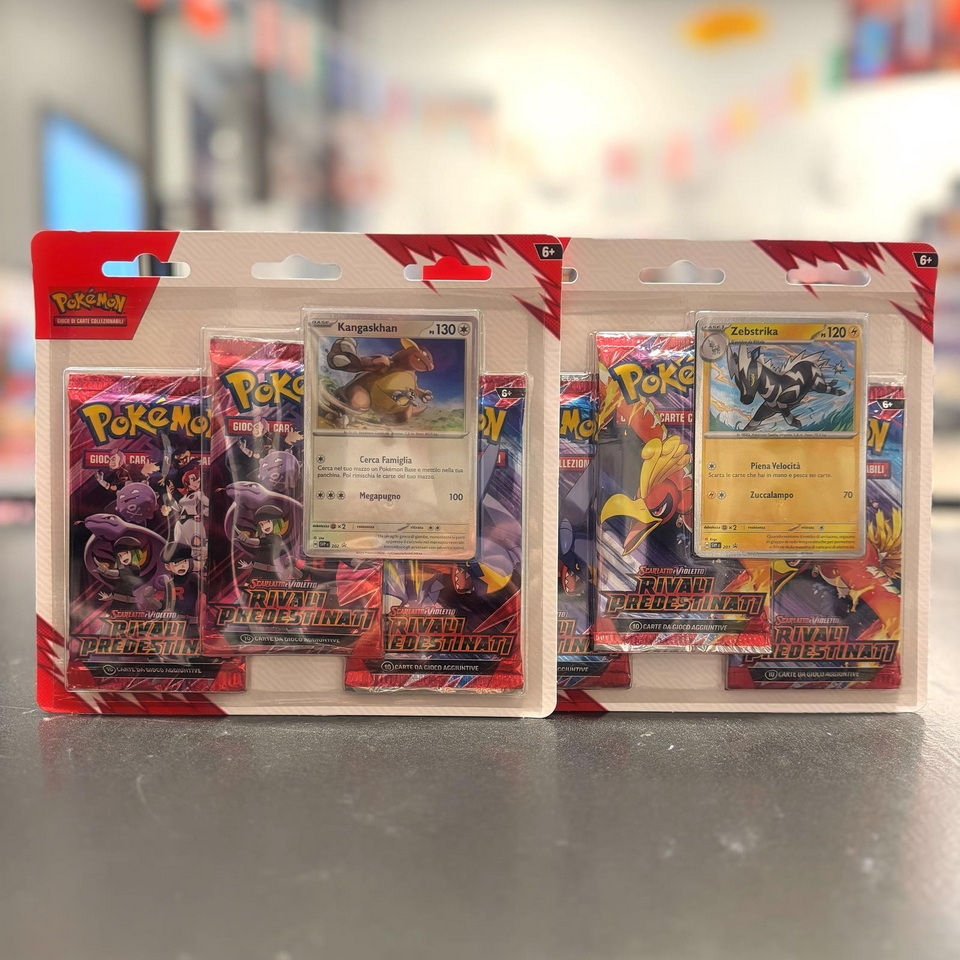 [2502] SeV Rivali Predestinati ITA - Set 2 Blister 3 buste Kangaskhan + Zebstrika
