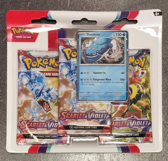 Scarlet & Violet ENG - Three Pack Blister Dondozo