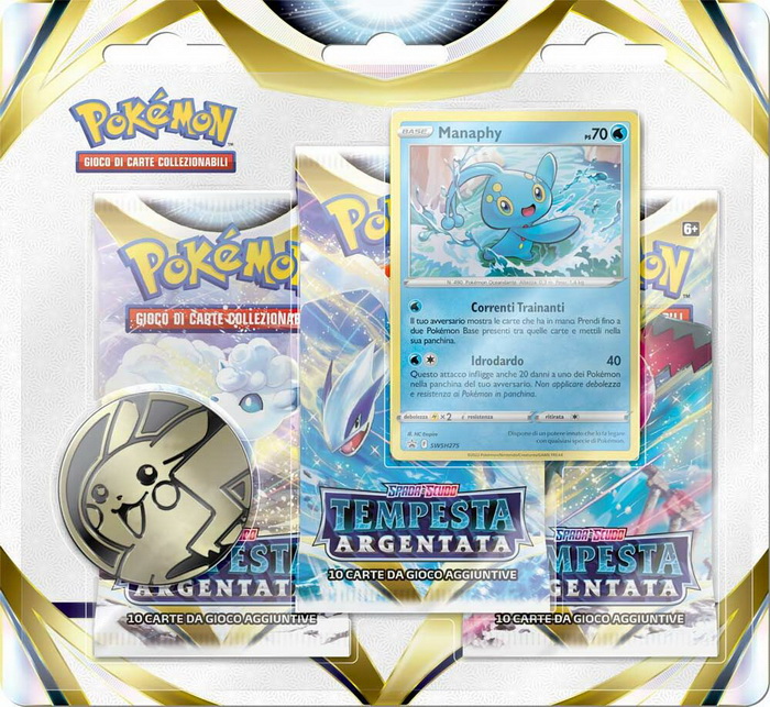 SeS-Tempesta Argentata ITA - Blister 3 buste Manaphy