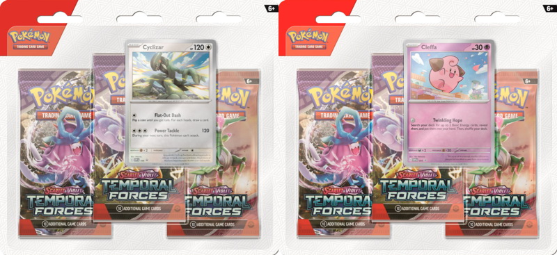S&V Temporal Forces ENG - Set 2 Three Pack Blister Cleffa + Cyclizar