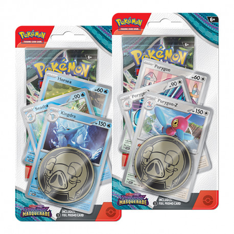 S&V Twilight Masquerade ENG - Set 2 Premium Blister Kingdra + Porygon Z