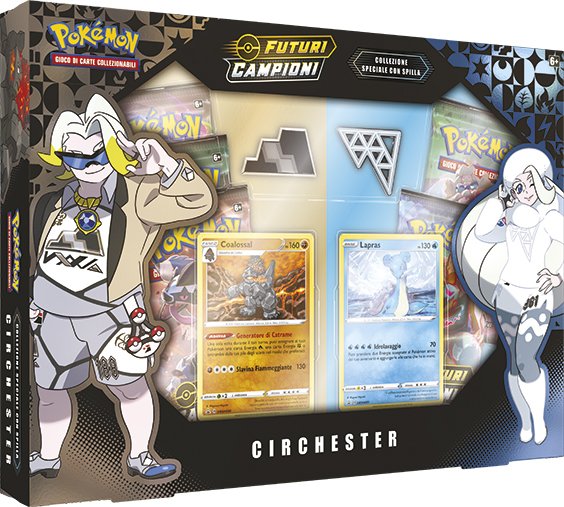 Futuri Campioni ITA - Collezione Speciale con Spilla Circhester (Coalossal&Lapras)