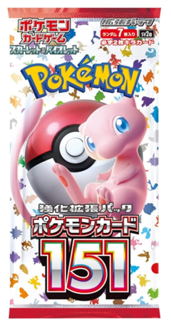Pokemon Card 151 JAP - Bustina (7 carte per bustina)