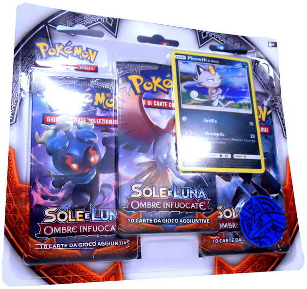 SeL-Ombre Infuocate - Blister 3 buste Meowth di Alola