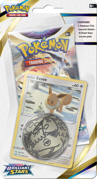 S&S-Brilliant Stars ENG - Checklane Blister Eevee
