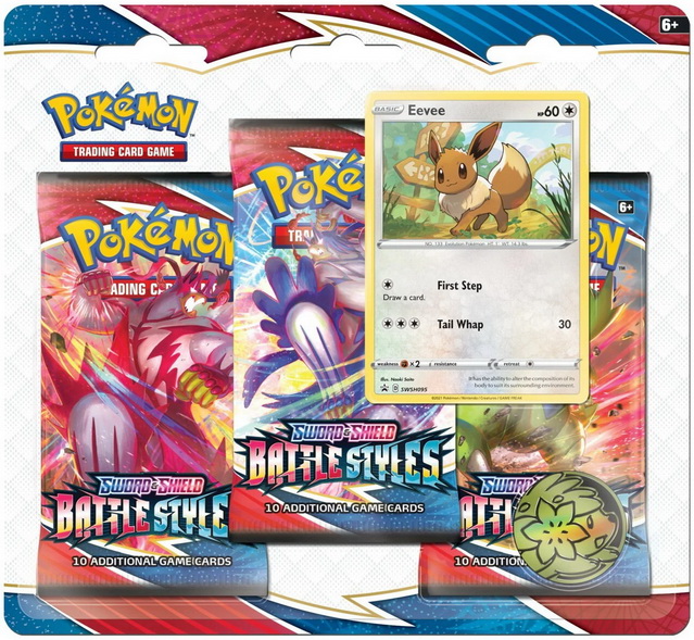 S&S-Battle Styles ENG - Three Pack Blister Eevee