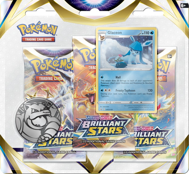 S&S-Brilliant Stars ENG - Three Pack Blister Glaceon