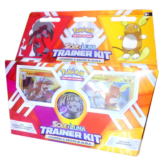 [1706] Sole e Luna - Trainer Kit Lycarnroc e Raichu di Alola