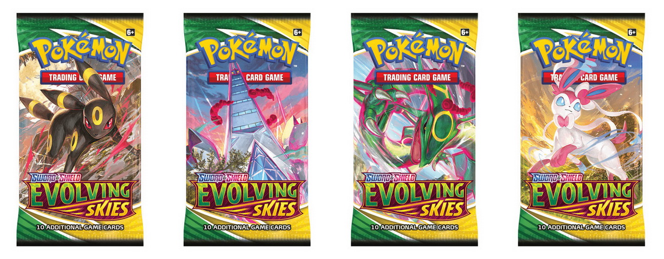 S&S-Evolving Skies ENG - 4 Booster Pack: Set 4 Artwork diverse