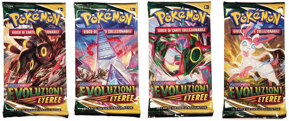 SeS-Evoluzioni Eteree ITA - Artset 4 Bustine: Set 4 Artwork diverse