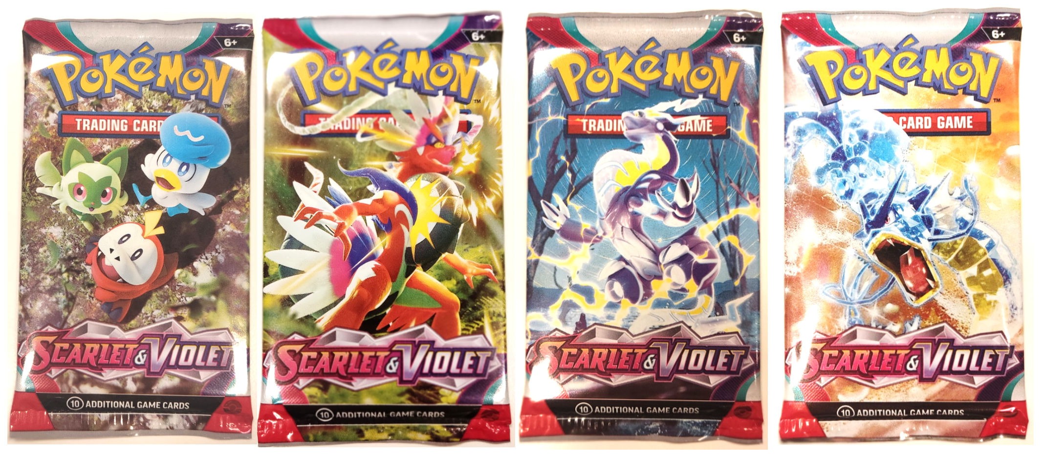 Scarlet & Violet ENG - 4 Booster Pack: Set 4 Artwork diverse