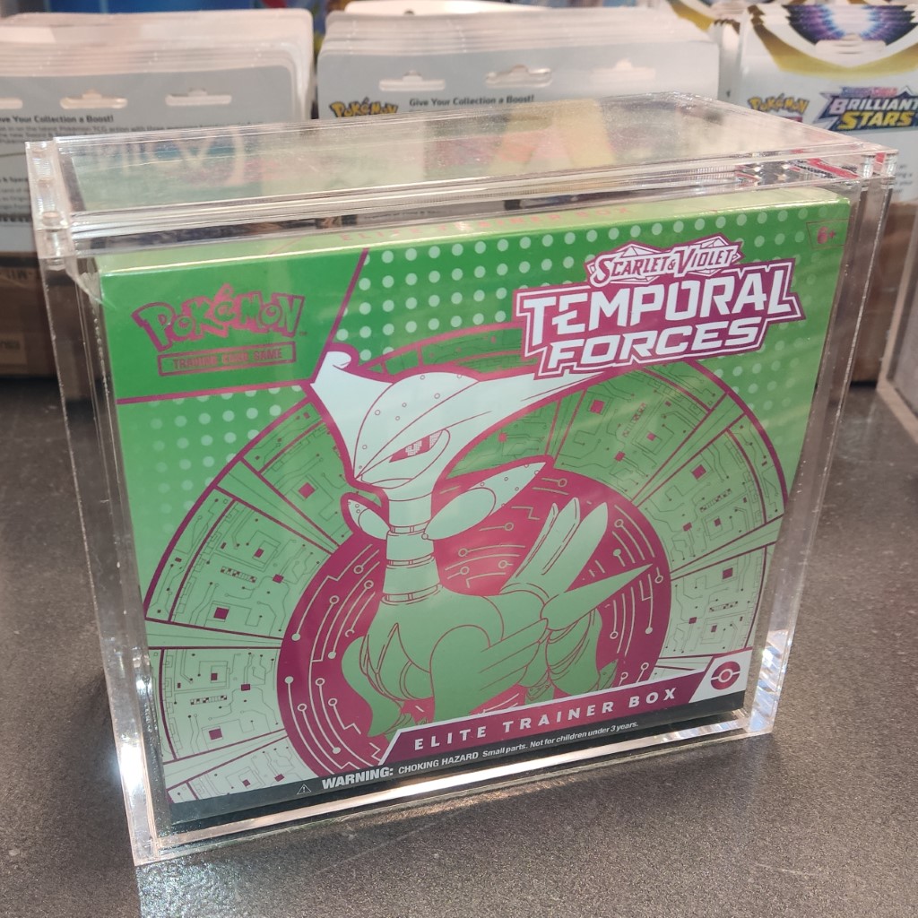 S&V Temporal Forces ENG - Elite Trainer Box Iron Leaves + Case in Plexyglass Cards Collection