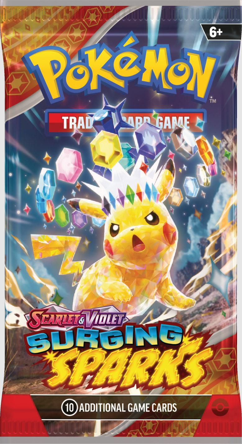 S&V Surging Sparks ENG - Booster Pack Artwork Stellar Tera Pikachu
