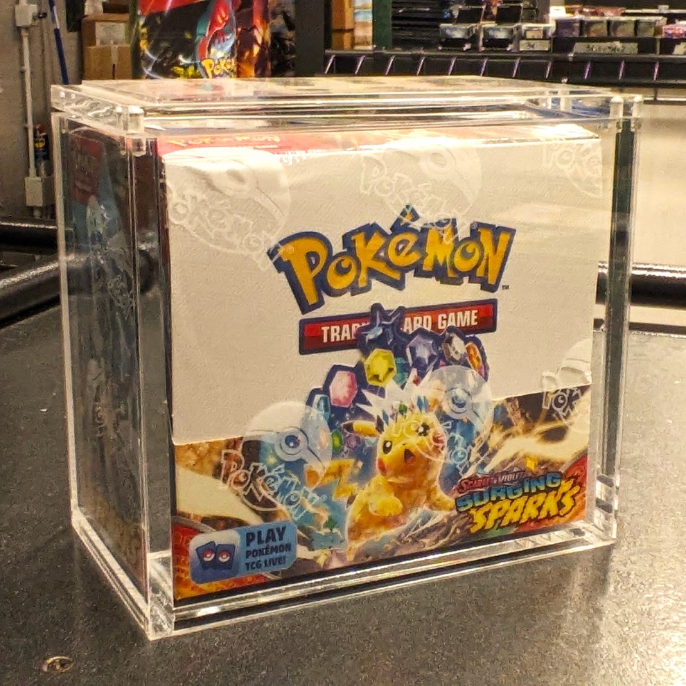 S&V Surging Sparks ENG - Box 36 booster pack + Case in Plexiglass Cards Collection