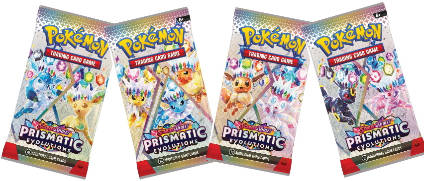 S&V Prismatic Evolutions - 4 Booster Pack: Set 4 Artwork diverse