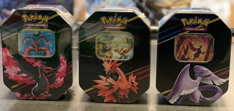 Tin Set Zenit Regale ITA - Set 3 Tin Set: Articuno + Moltres + Zapdos di Galar